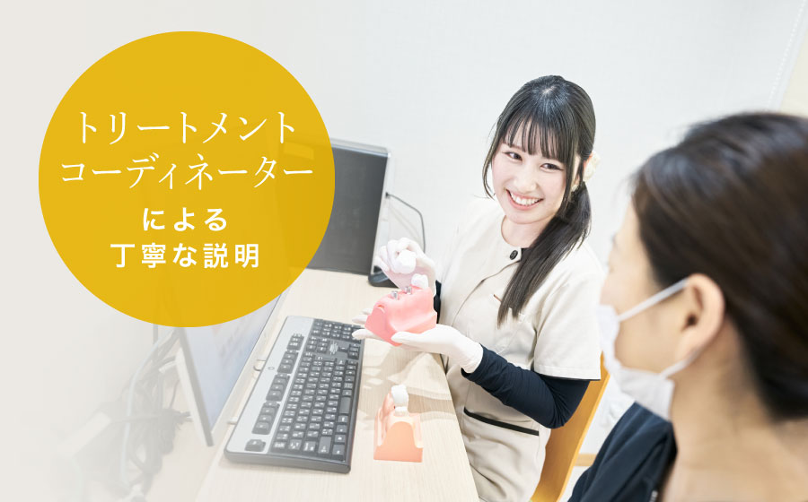 トリートメントコーディネーターによる丁寧な説明